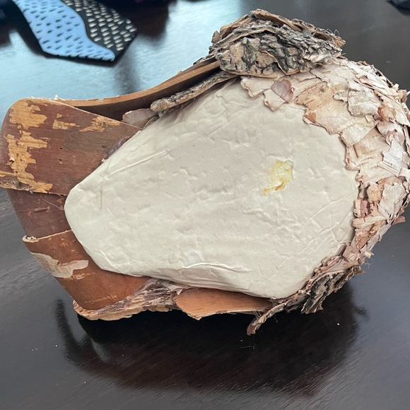 Rustic Wood Bark Owl Decor - Picture 5 of 5